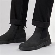 Mad Wax Mens Tenyson Chelsea Boots Black Patent