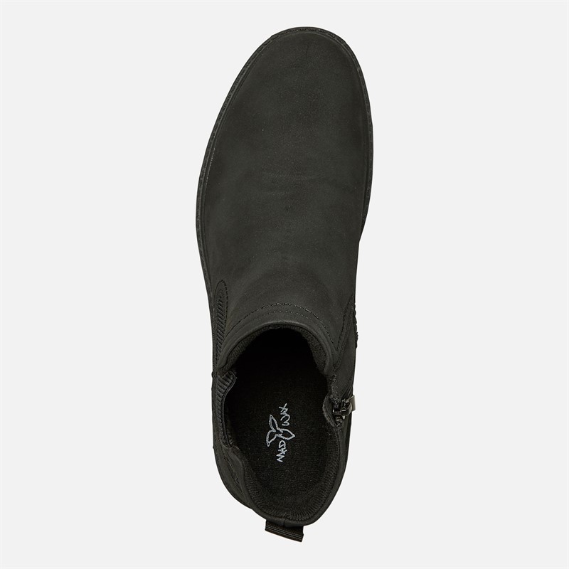 Mad Wax Mens Tenyson Chelsea Boots Black