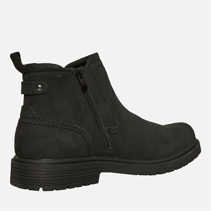 Mad Wax Mens Tenyson Chelsea Boots Black