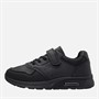 Mad Wax Junior Boys Strap Trainers Black Pu