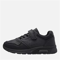 Mad Wax Junior Boys Strap Trainers Black Pu