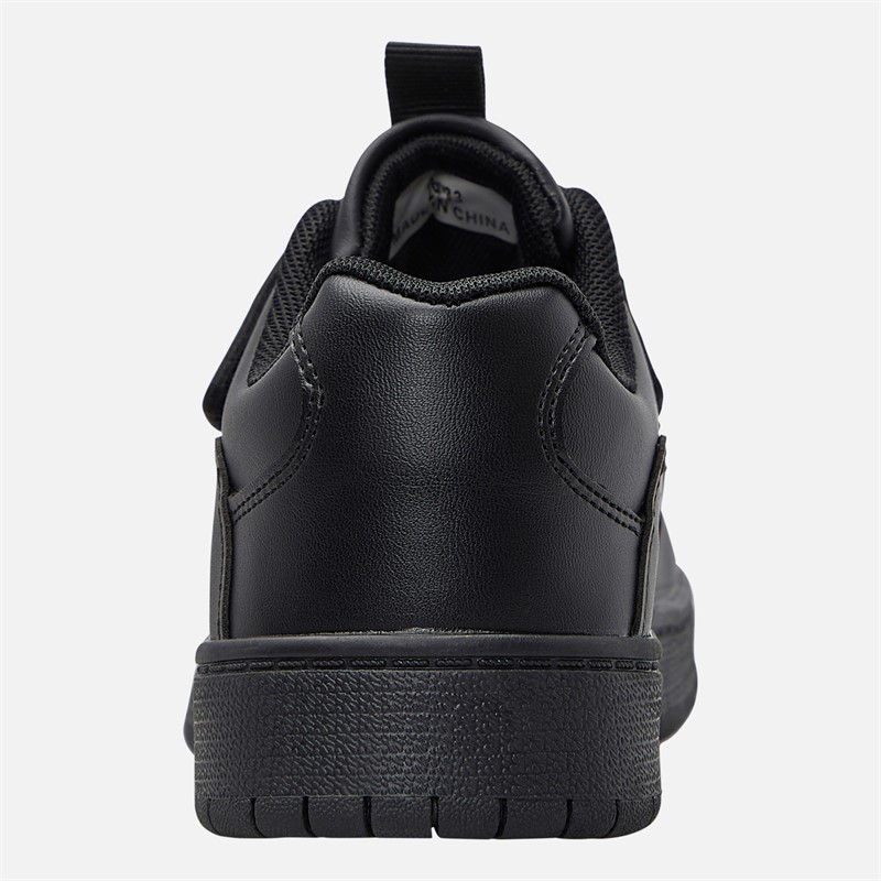 Mad Wax Junior Boys Dual Strap Trainers Black Pu