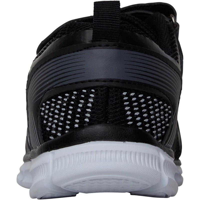 boys black velcro trainers