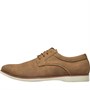 Mad Wax Mens PU Nubuck Lace Up Shoes Tan