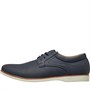 Mad Wax Mens PU Nubuck Lace Up Shoes Navy