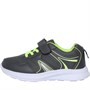 Mad Wax Junior Velcro Trainers Charcoal/Lime