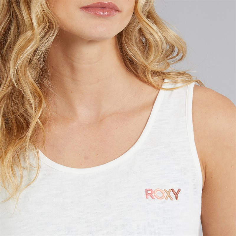 Roxy Womens Saturdaze Tank Top Snow White