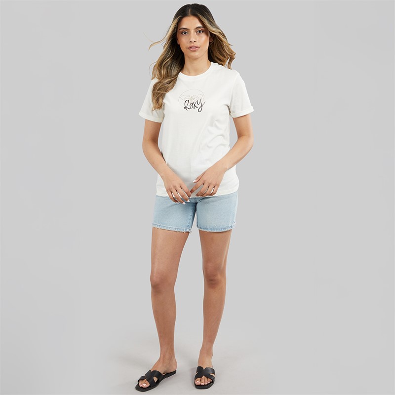Roxy Womens Ocean T-Shirt Coconut Milk