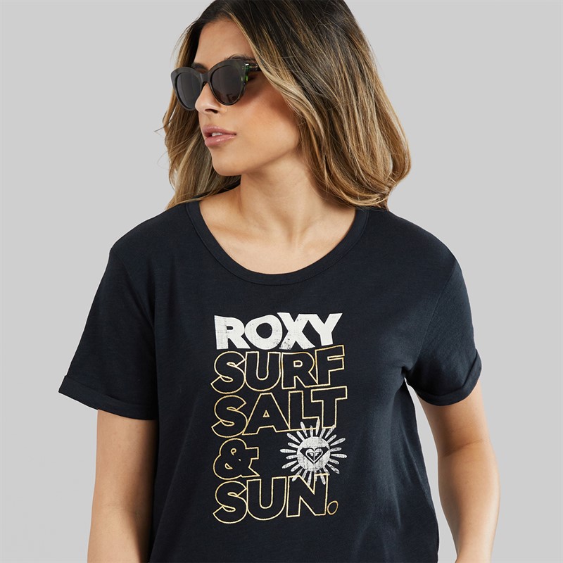 Roxy Womens Oceanwave T-Shirt Anthracite
