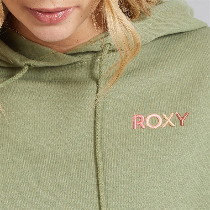 Roxy Womens Saturdaze Hoodie Oil Green