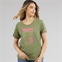 Roxy Womens Oceanwave T-Shirt Oil Green