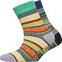 Kiku Womens Two Pack Fairisle Socks Navy Green/Grey