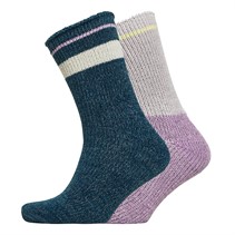 Kiku Womens Two Pack Chenille Lurex Socks Multi