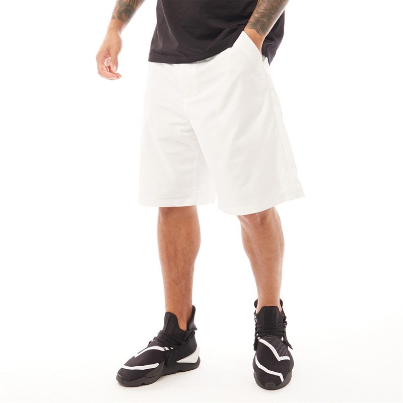 Y-3 Mens Mesh Shorts White