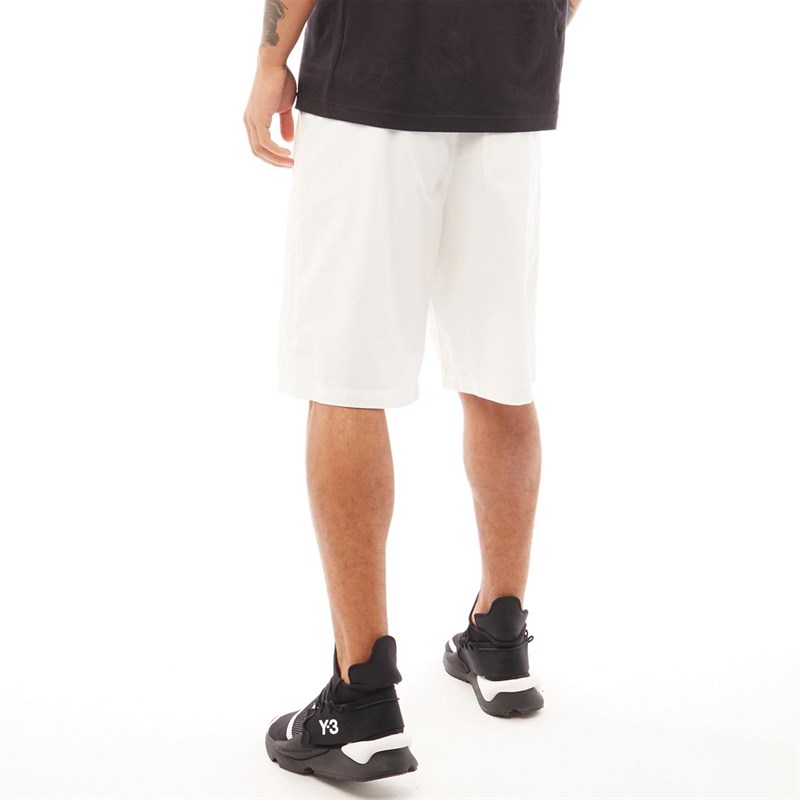 Y-3 Mens Mesh Shorts White