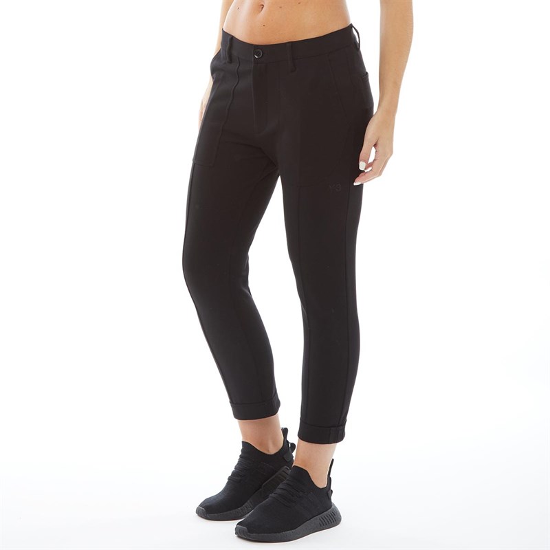 Buy Y3 Womens Elegant Chinos Black