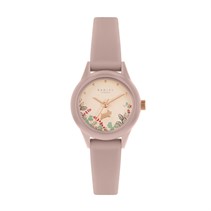 RADLEY Womens Silicone Strap Watch Cobweb Pink