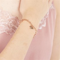 RADLEY Womens Charm Bracelet 18ct Rose Gold Plated