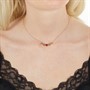 RADLEY Womens Heart Dog Necklace 18ct Rose Gold Plated