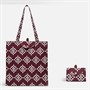 RADLEY Womens Wallpaper Responsible Foldaway Tote Bag Dark Cherry