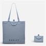 RADLEY Womens Responsible Foldaway Tote Bag Smoke Blue