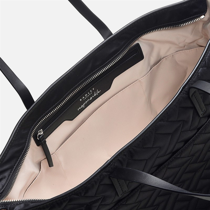 RADLEY Womens Finsbury Park Quil Ziptop Shoulder Bag Black
