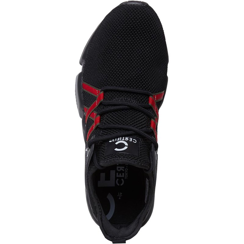CERTIFIED Mens Mont Trainers Black/Red/Green