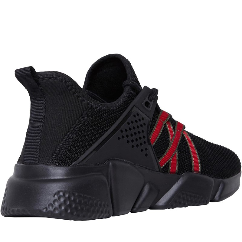 CERTIFIED Mens Mont Trainers Black/Red/Green