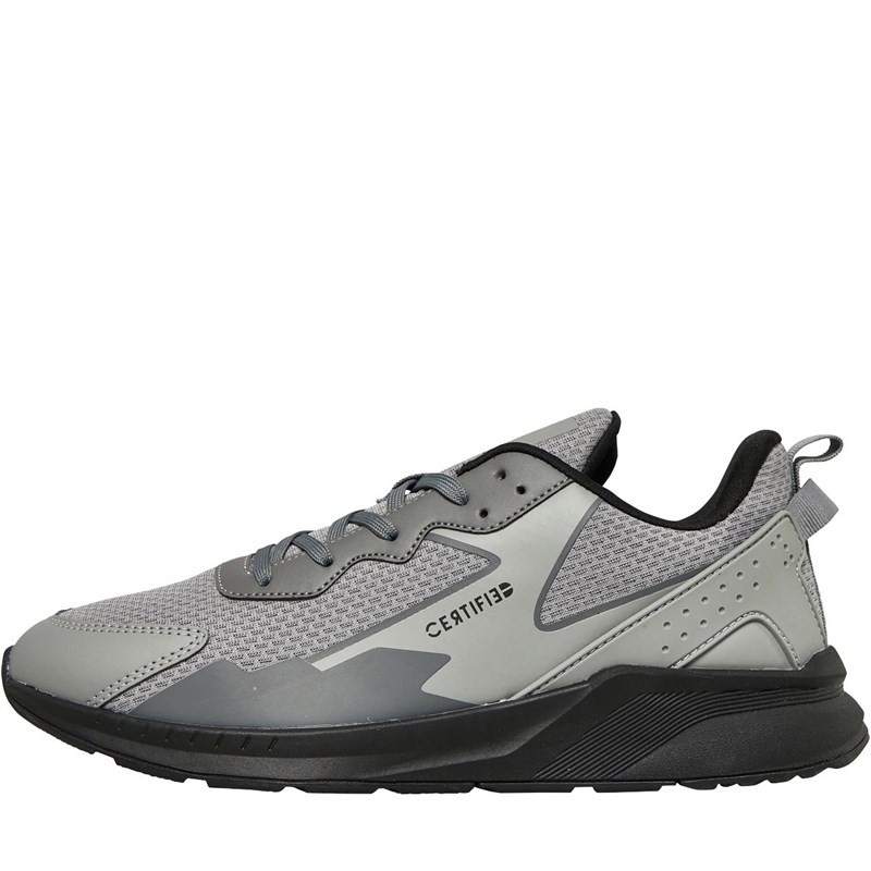 CERTIFIED Mens Roden Trainers Grey/Black