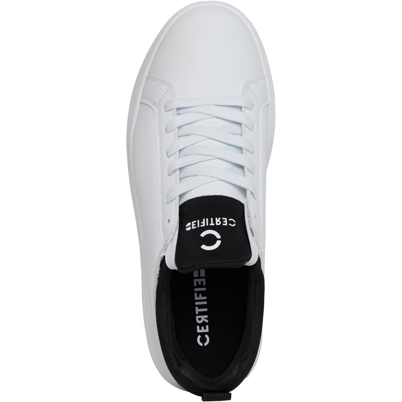 CERTIFIED Mens Dane Trainers White/Black