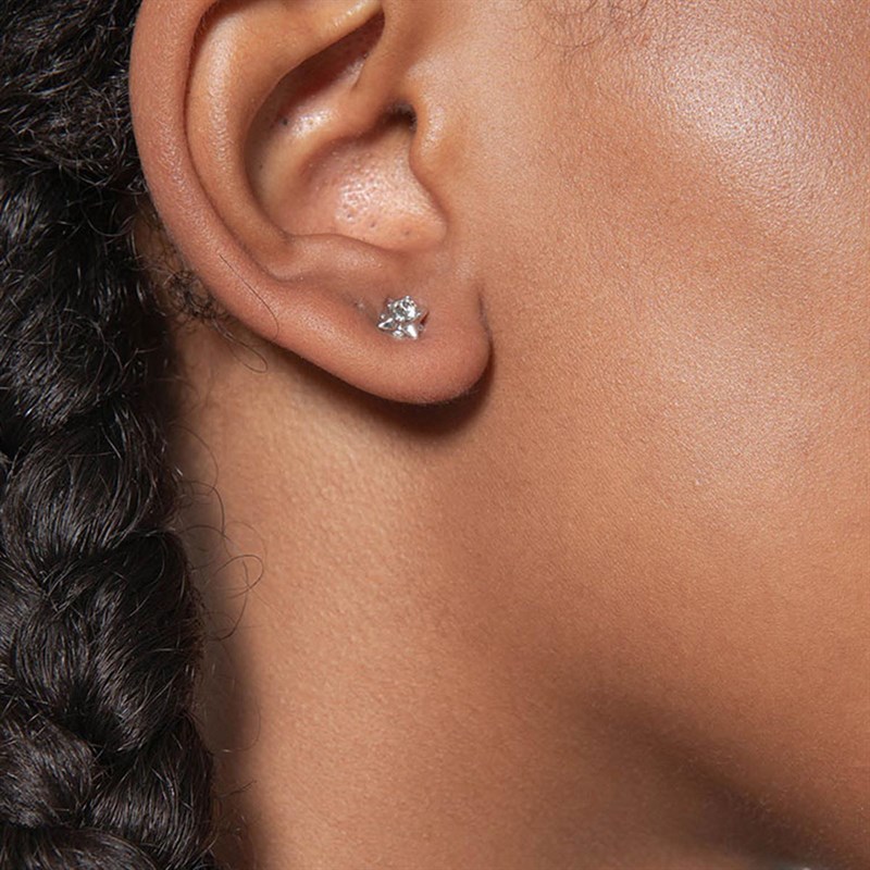 all we are Womens Stellar Crystal Stud Earrings Imitation Rhodium