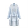 Noella Robes Baja Cotton Broderie Femme Bleu Pâle