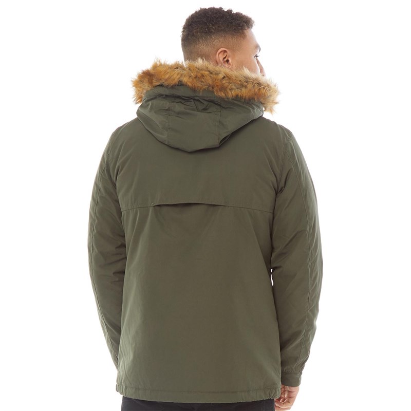 Blend Herren Parka Jacke Khaki Jacken von BLEND in Khaki für Herren