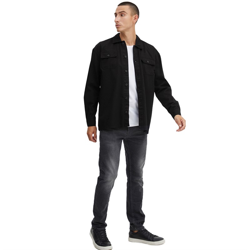 Blend Herre Langærmet shirts Sort