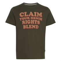 Blend Heren T-shirts Groen
