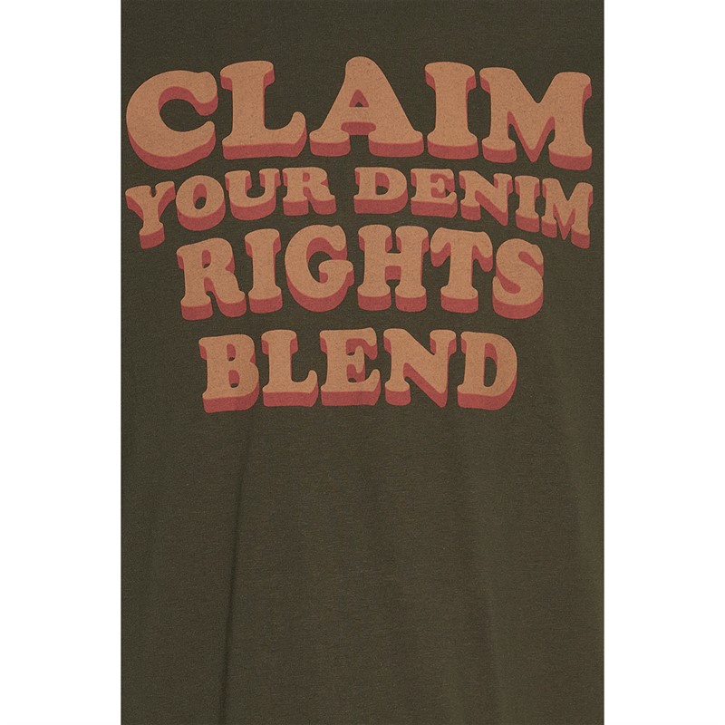 Blend Heren T-shirts Groen