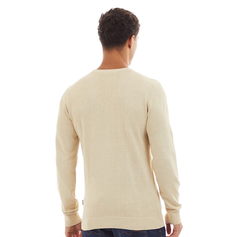 Blend Mens Pullover Sweater Oyster Gray