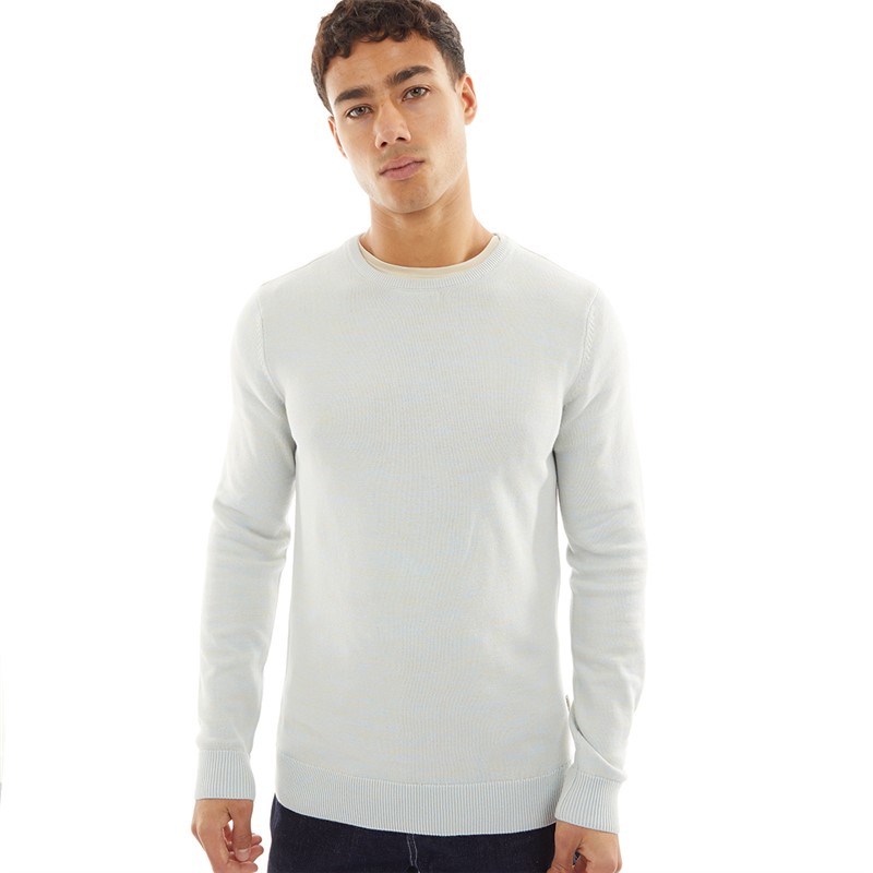 Blend Mens Pullover Sweater Cashmere Blue