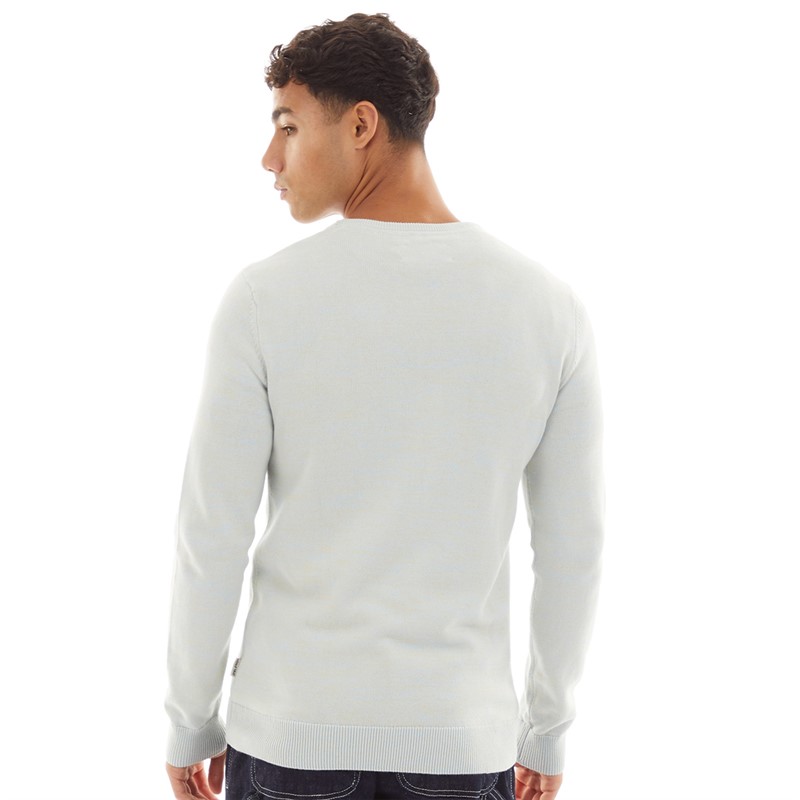 Blend Mens Pullover Sweater Cashmere Blue