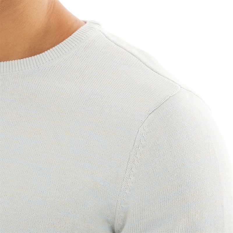 Blend Mens Pullover Sweater Cashmere Blue