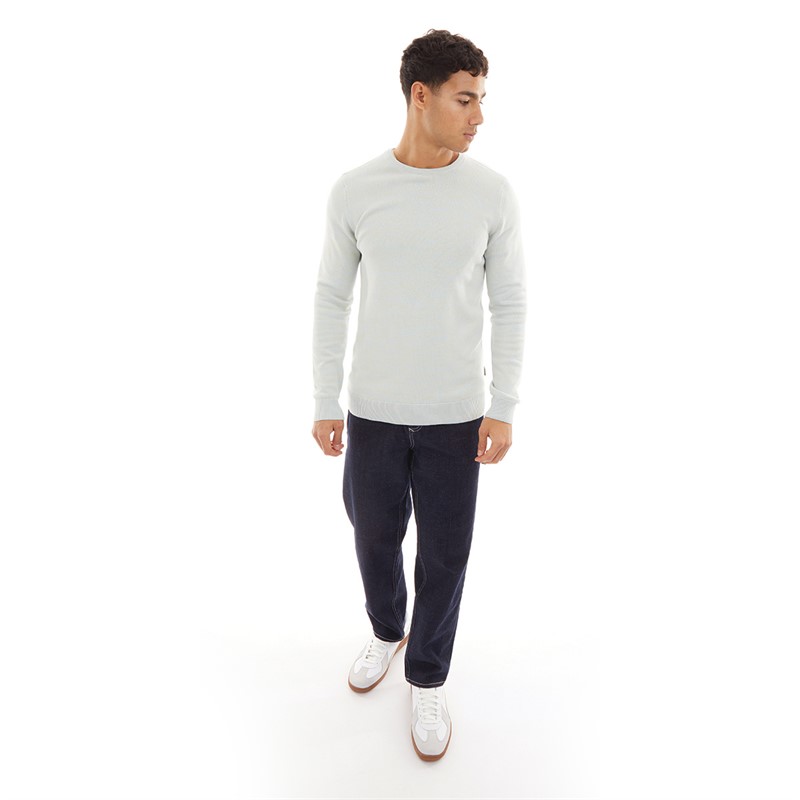 Blend Mens Pullover Sweater Cashmere Blue