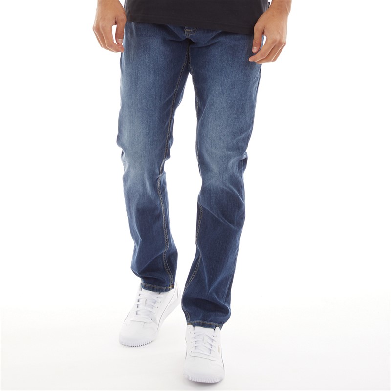 Blend Mens Blizzard Fit Jeans Denim Middle Blue