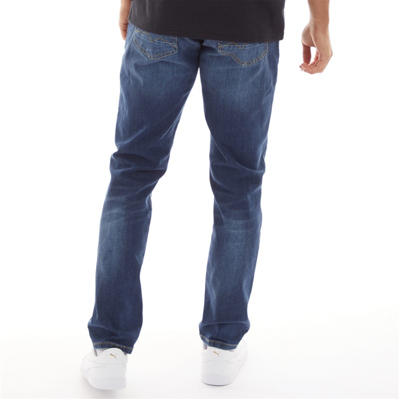 Blend Mens Blizzard Fit Jeans Denim Middle Blue