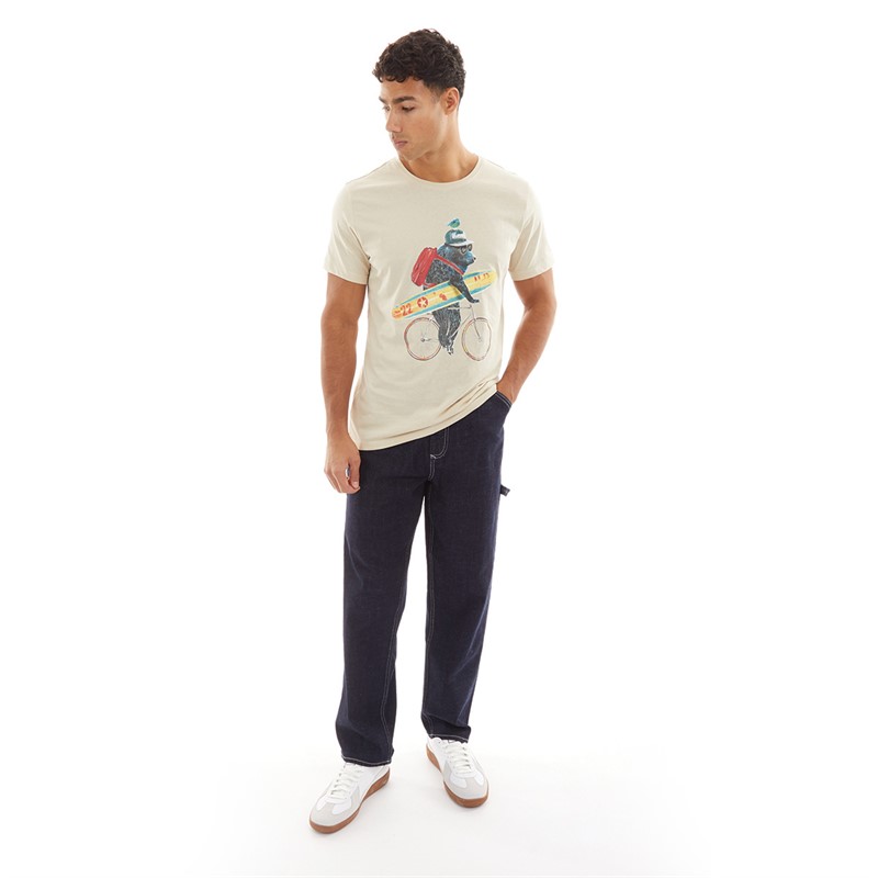 Blend Mens T-Shirt Oyster Gray