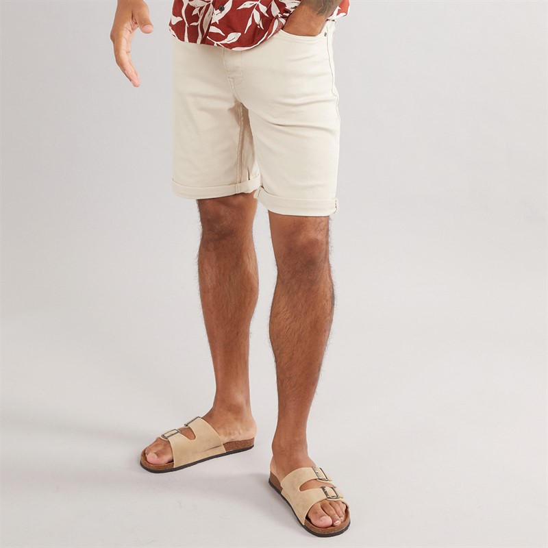 Blend Mens Denim Shorts Pumice Stone - Size L
