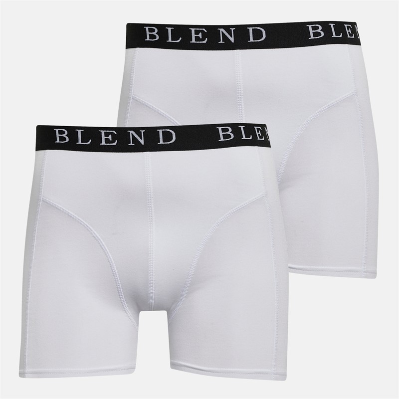 Blend Mens Ned Two Pack Boxer Trunks White
