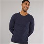 Blend Mens Nicolai Long Sleeve Top Navy
