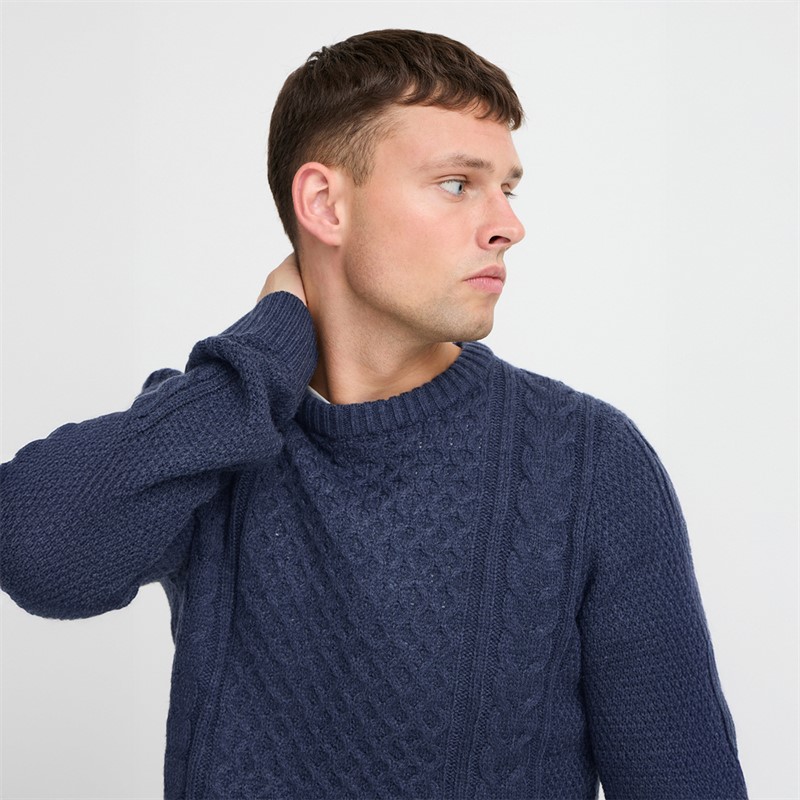 Blend Herren Strickpullover Dress Blues