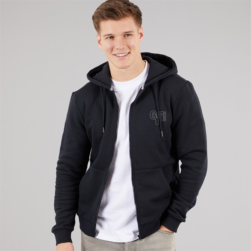 Blend Bluza z kapturem na zamek dla niego kolor Czarny