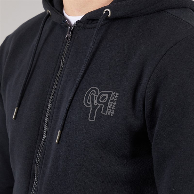 Blend Bluza z kapturem na zamek dla niego kolor Czarny